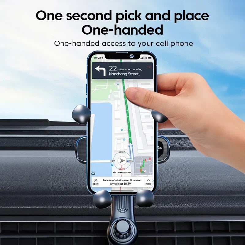 Gravity Car Phone Holder Air Vent Mount Cell Phone Holder in Car Mobile Support For iPhone 15 14 13 Xiaomi Universal GPS Stand