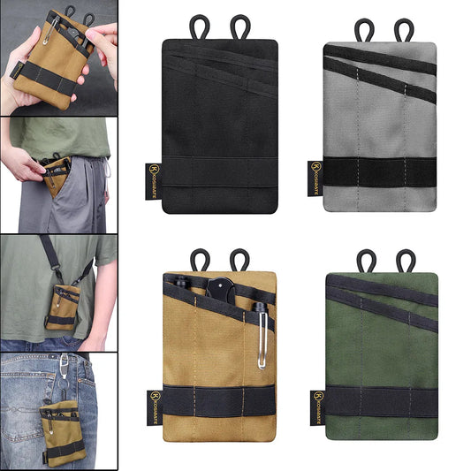 Outdoor EDC Molle Pouch Wallet Waterproof Portable Travel Zipper Waist Bag for Camping Hiking Hunting EDC Pouch