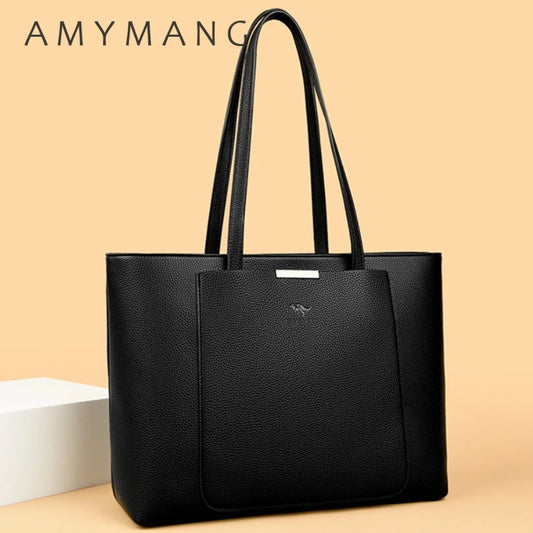 Large Capacity Women Shoulder Tote Bag Pu Leather Hand Bags for Women 2025 Designer Daily commuting Handbags HIgh Quality Sac