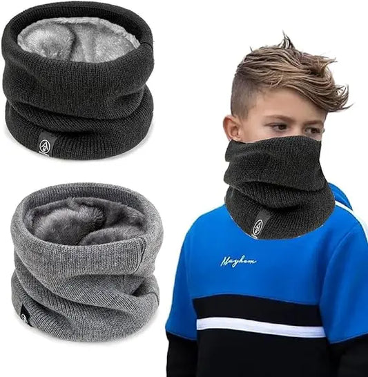 Fashion Women Knitted Scarf Solid Cashmer Like Winter  Scarves Lady Warm Thick Unisex Men Neck Scarfs Ring