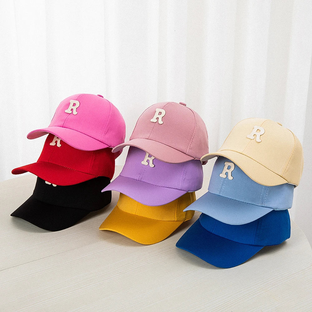 1PC Children's Kids Baseball Cap for Girl Boy Spring Summer Baby Sun Hat Classic Solid Color Toddler Peaked Caps