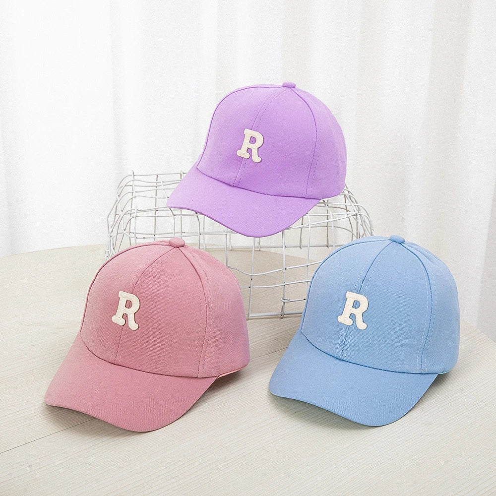 1PC Children's Kids Baseball Cap for Girl Boy Spring Summer Baby Sun Hat Classic Solid Color Toddler Peaked Caps