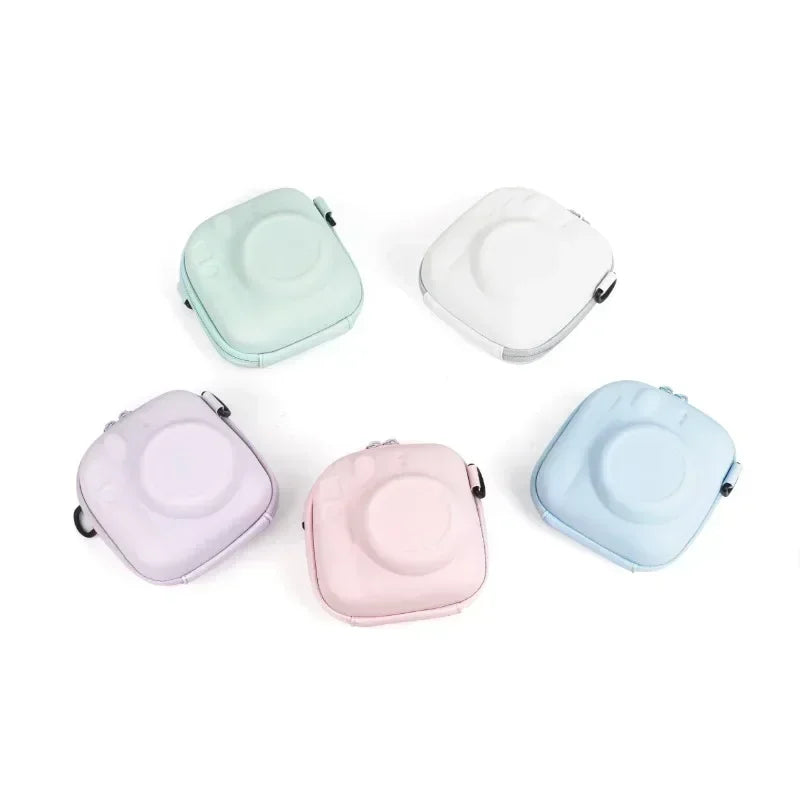 For Fujifilm Instax Mini 7+ 8/9/11/12/40 Camera Bag EVA Universal Hard Case Storage Bag Film Camera Bag with Shoulder Strap