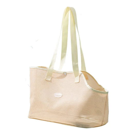 Summer Simple Mesh Breathable Dog Bag Anti-Escape Dog Pet Bag Single Shoulder Lightweight Cat Bag Small Dog Supplies